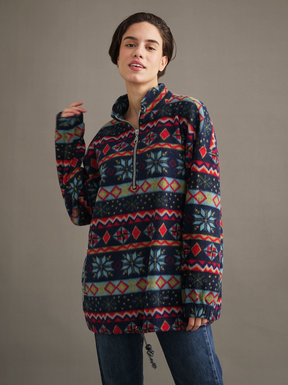 Vintage Half-zip Fleece - CLOTHING Vintage Half-zip Fleece - CLOTHING